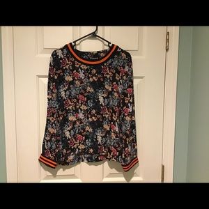 Anthropologie Rdalamal Floral Blouse